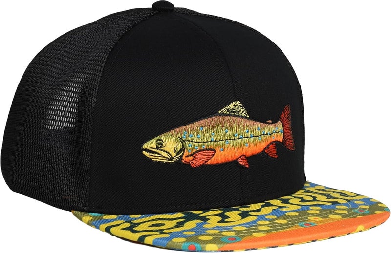 EDTREK Outdoorsman Pro Trucker Breathable Mesh Performance Cap - Flat Brim Snapback Hat - Image 3